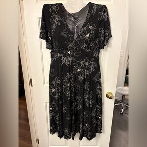 Black Torrid midi dress